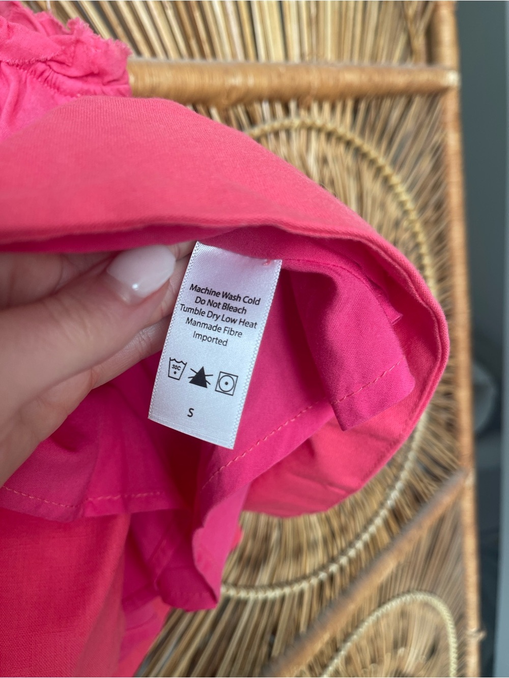 Pink Ruffle-Trim Spaghetti Strap Tank Top - Picture 5 of 5